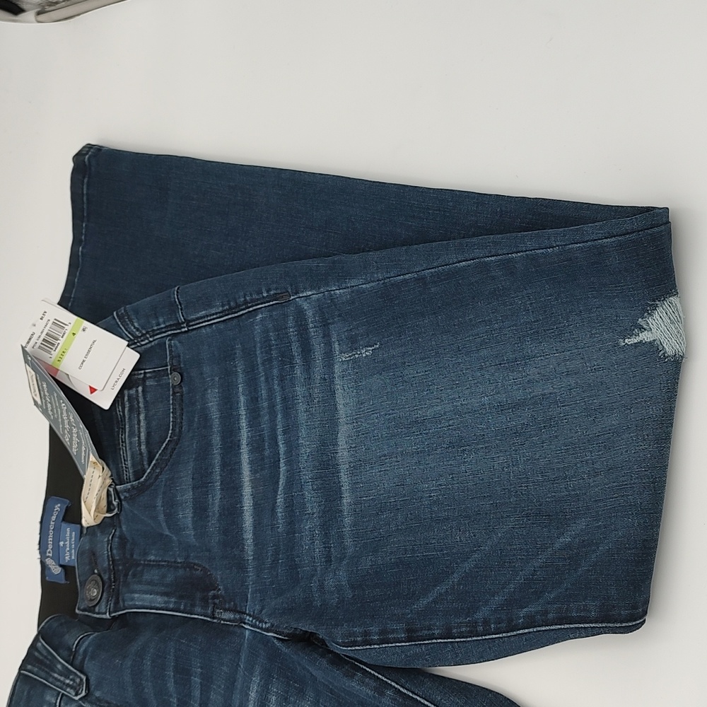 Democracy Ab Solution Jeans Distressed Size 4 Blue NWT - Picture 11 of 15